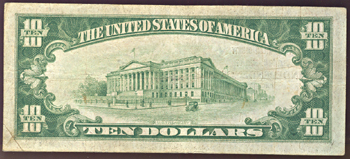 1929 $10.00. Independence, VA Charter# 10834 Ty. 1. F.