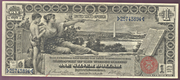 1896 $1.00.  XF.