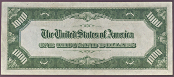 1934-A $1,000.00 Philadelphia Mule.  PMG VF-35.