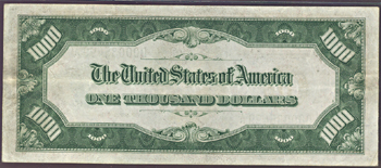 1934-A $1,000.00 Cleveland.  PMG VF-25.