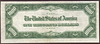 1934-A $1,000.00 Atlanta.  XF.