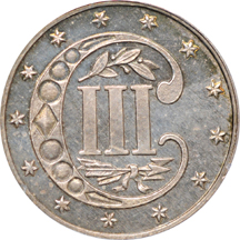 1869 PCGS PF-65.