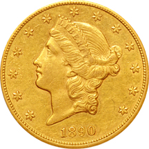 1890-CC PCGS AU-50.