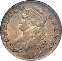 1811 "small 8" PCGS AU-58.