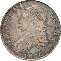 1820/19 "curl 2" PCGS VF-35.