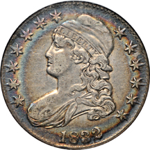 1832 "Large Letters" (O-101, R.2) NGC AU-50.