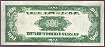 1934 $500.00 New York.  AU.