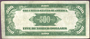 1934 $500.00 St. Louis.  VF.