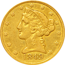 1849-C PCGS VF-35.