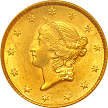 1853 PCGS MS-62.