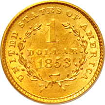 1853 PCGS MS-62.