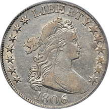 1806 "6 over Inverted 6" (O-111a, R-4) PCGS XF-40.