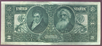 1896 $2.00.  VF.