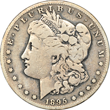 Partial album (1878 -1921-S) of Morgan silver dollars.