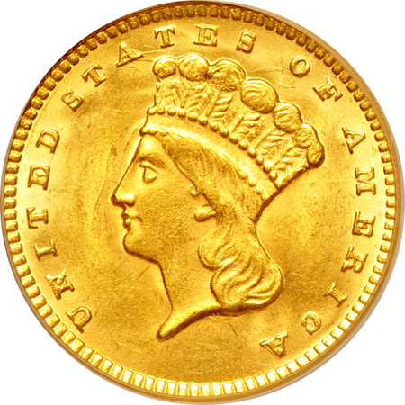 1874 PCGS MS-64.