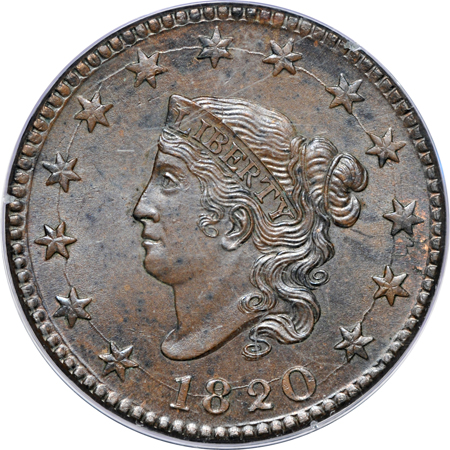 1820 PCGS MS-64 BN (OHG).