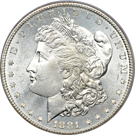 Two 1881-S PCGS MS-67.