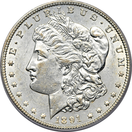 Fifteen certified Morgan dollars.