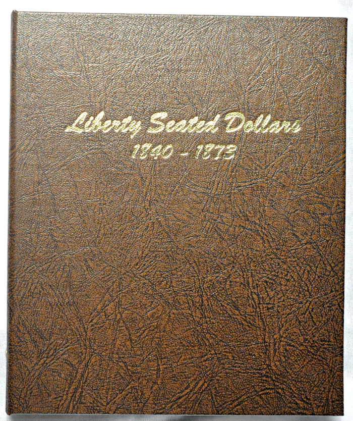 Five Seated dollars in a Dansco-like album.