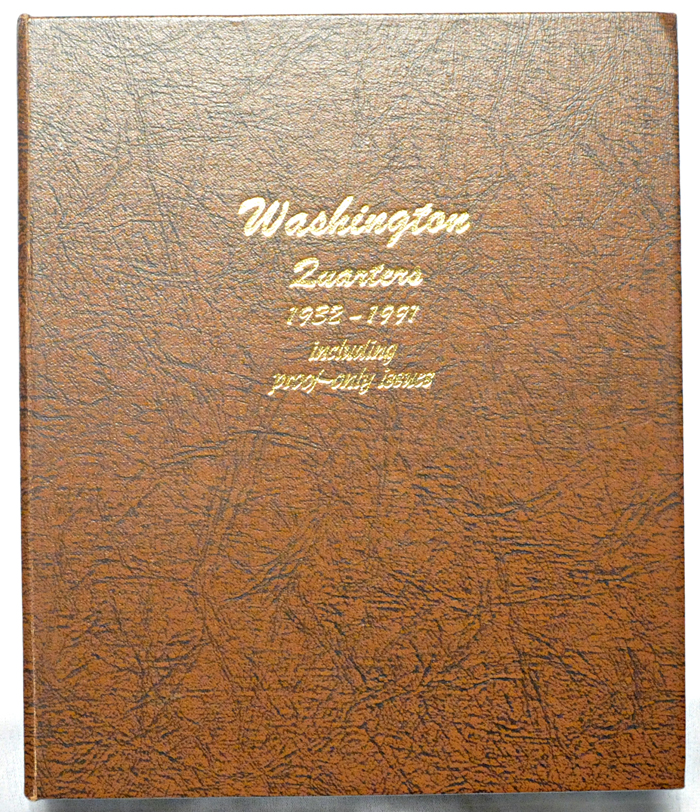 Complete set of AU-BU Washington quarters, including proof-only issues, 1932 thru 1996, in a Dansco 8140 album.