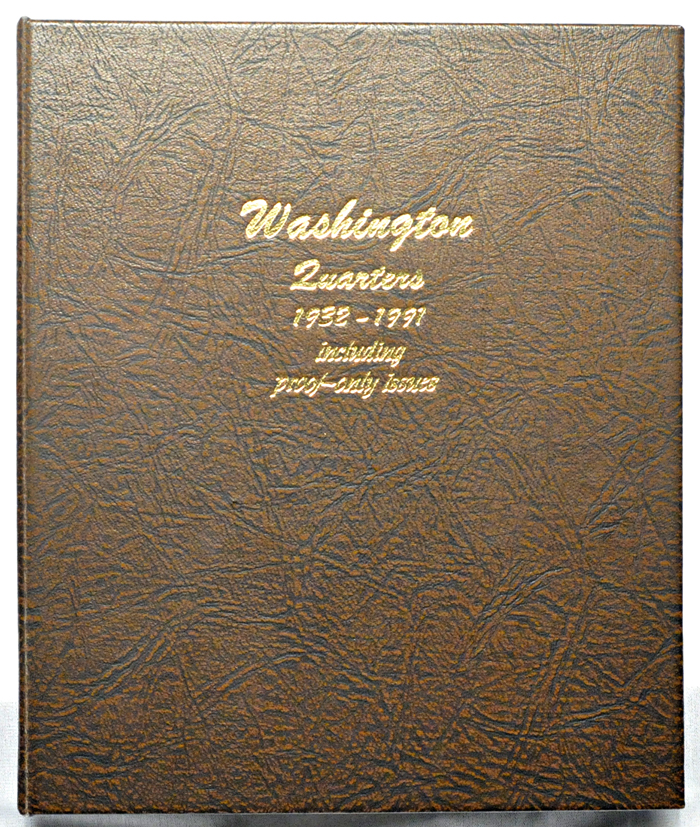 Complete set of AU-BU Washington quarters, including proof-only issues, 1932 thru 1991, in a Dansco 8140 album.