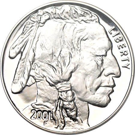 2001-P and 2001-D American Buffalo Silver Dollar Commemoratives ICG PF-70 DCAM and ICG MS-70.