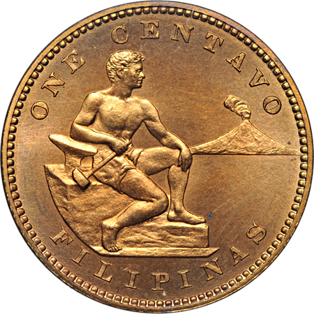 Philippines Under U. S. Sovereignty 1908 Bronze Proof Pairing.