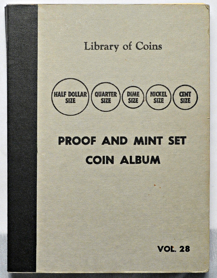Album of complete proof sets from 1950 thru 1964.  Library of Coins album, Vol. 28.