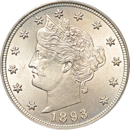 1893 PCGS MS-64.