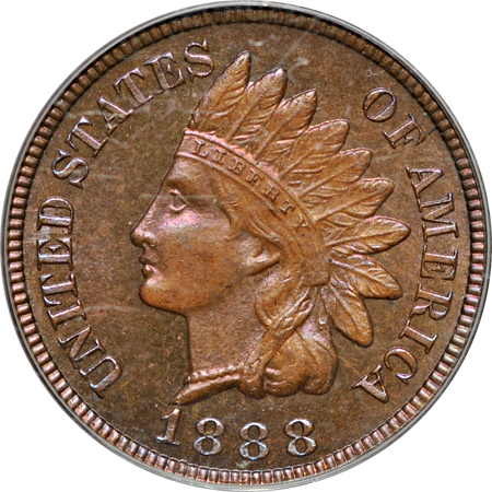 1888 PCGS PF-64BN.