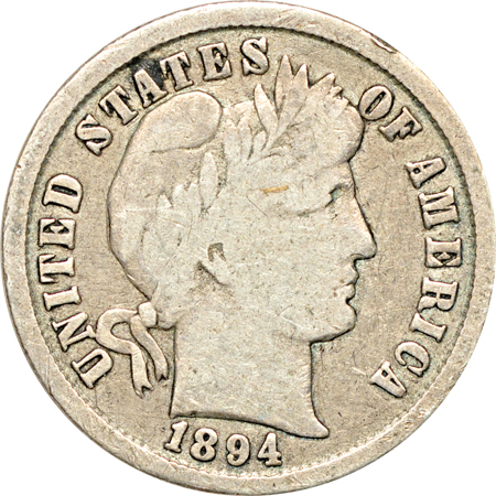 Twenty collector-date Barber dimes.