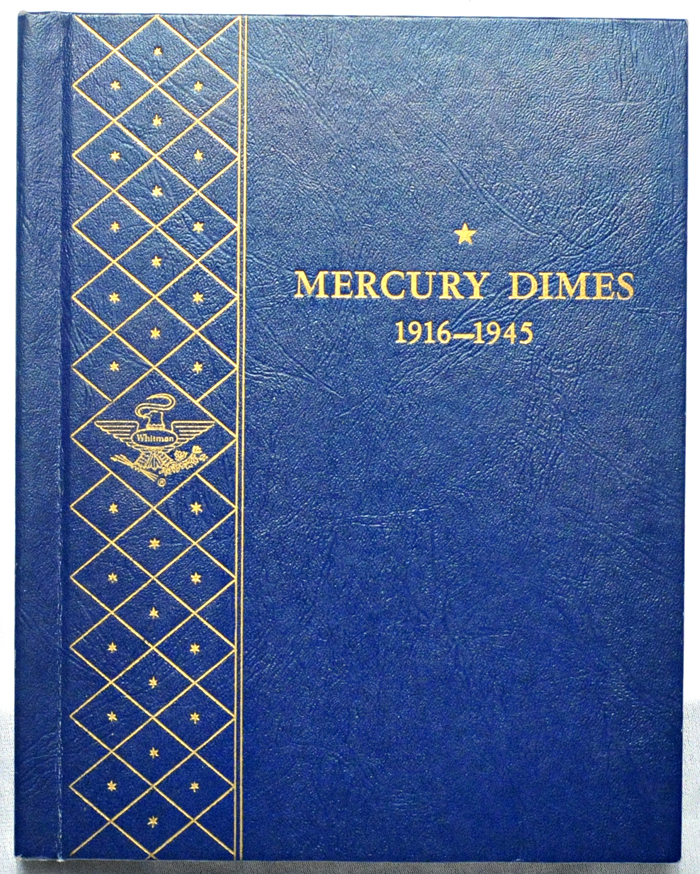 1916-D About Good in a complete set of Mercury dimes in a Whitman 9413 album.