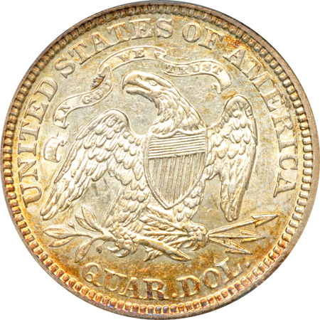 1873 Arrows. ANACS AU-58.