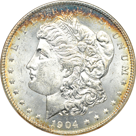 1904-O PCGS MS-63DMPL and 1904-O ANACS MS-64.