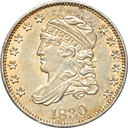 1830 half-dime (LM-2, R-3) and 1833 dime (JR-4). AU.