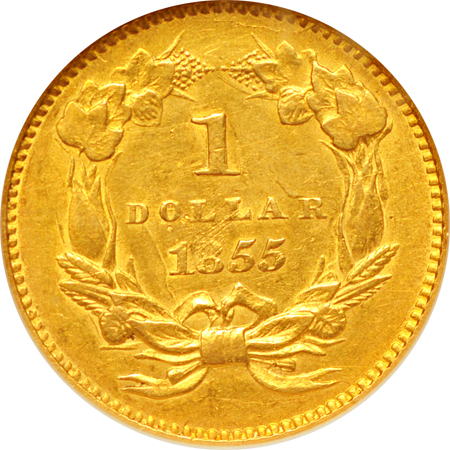 1855 NGC AU-58.