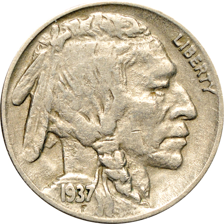 1937-D 3 Legged. VF.