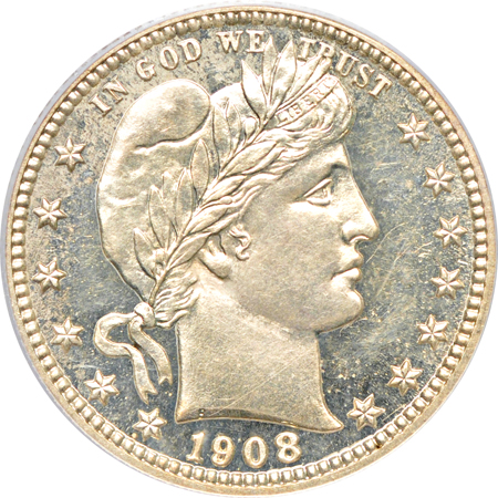 1908 PCGS PF-63 Cameo.