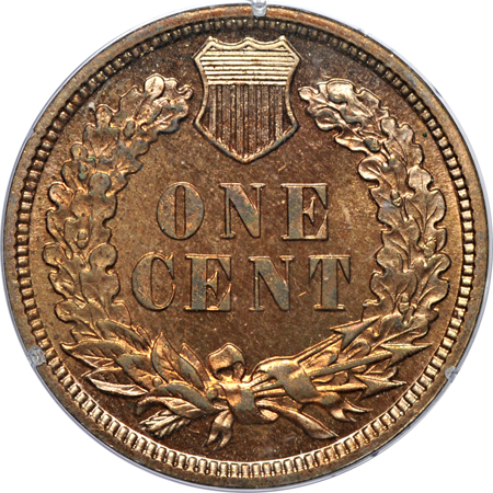 1909 PCGS PF-65/obverse tarnish spots (rattler).