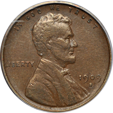 1909-S VDB. PCGS VF-30.