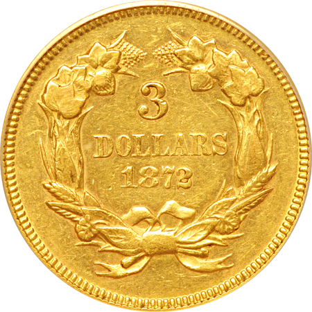 1872 PCGS AU-53.