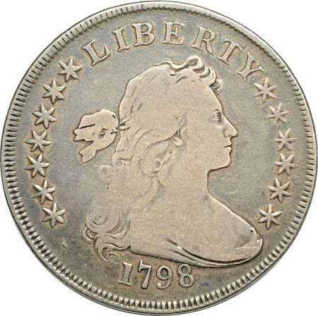 1798 Knob 9, 5 Lines 10 Arrows (B-6, BB-96, R-3). VG.