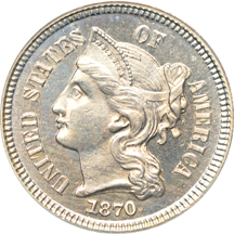 1870 PCGS PF-65.