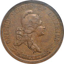 1869 J-723. PCGS PF-64 BN.