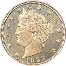 1883 No Cents. PCGS PF-65 Cameo.