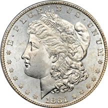 1881-S PCGS MS-67.