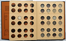 Twenty-six circulated Seated quarters in Dansco-like album.