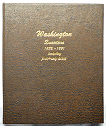 Complete set of AU-BU Washington quarters, including proof-only issues, 1932 thru 1991, in a Dansco 8140 album.