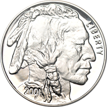 2001-P and 2001-D American Buffalo Silver Dollar Commemoratives ICG PF-70 DCAM and ICG MS-70.