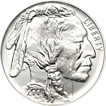 2001-P and 2001-D American Buffalo Silver Dollar Commemoratives ICG PF-70 DCAM and ICG MS-70.